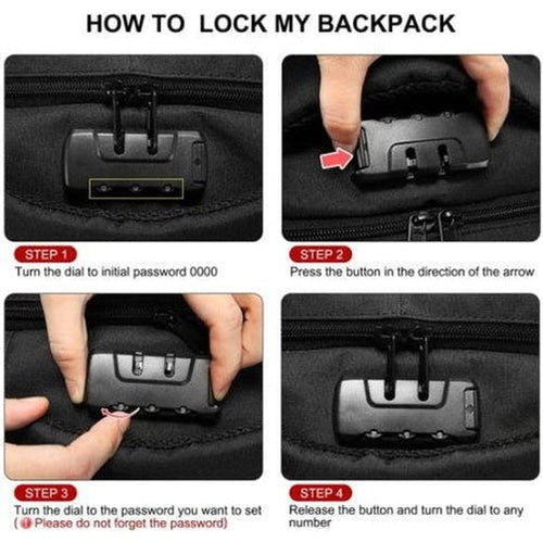 Diamodback Armor Bulletproof Backpack Lock