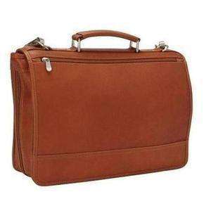 Bulletproof Leather Expandable Briefcase-Bulletproof Briefcase-Bullet Blocker®-Saddle-kincorner.com